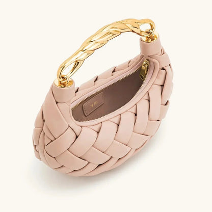 Woven Vegan Leather Bag for Women – Everyday Shoulder Bag
