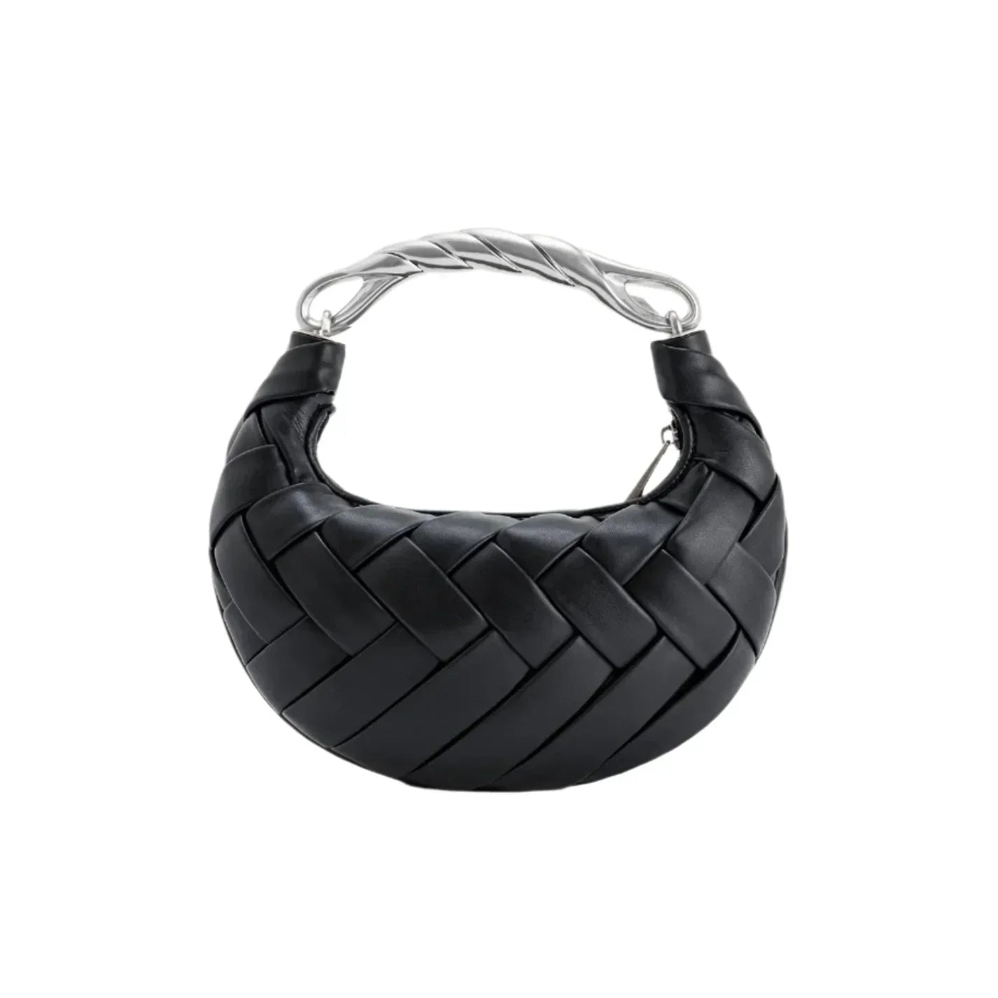 Woven Vegan Leather Bag for Women – Everyday Shoulder Bag