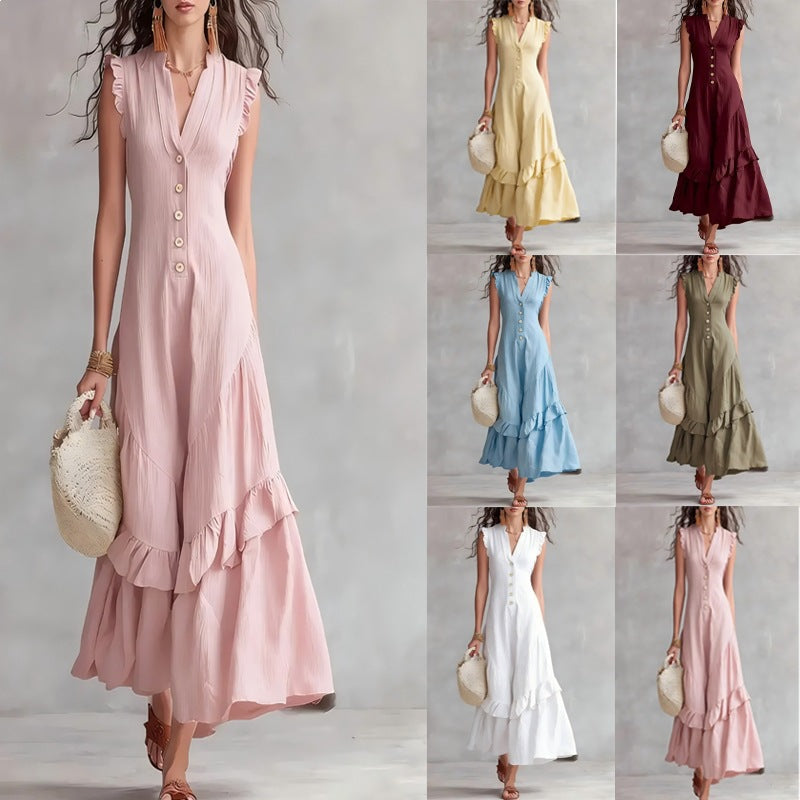Valentina Ruffle Maxi Dress