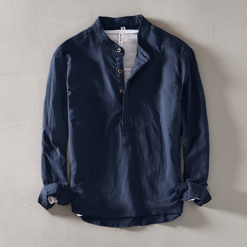 Kyoto Henley Linen Shirt