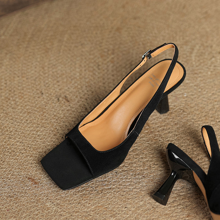 Moria Genuine Leather Slingback Sandals