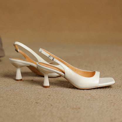 Moria Genuine Leather Slingback Sandals