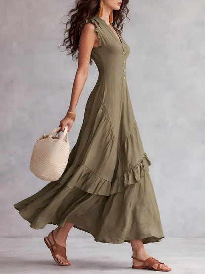 Valentina Ruffle Maxi Dress