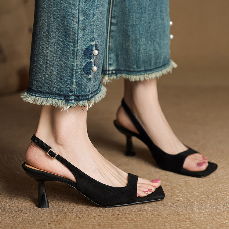Moria Genuine Leather Slingback Sandals