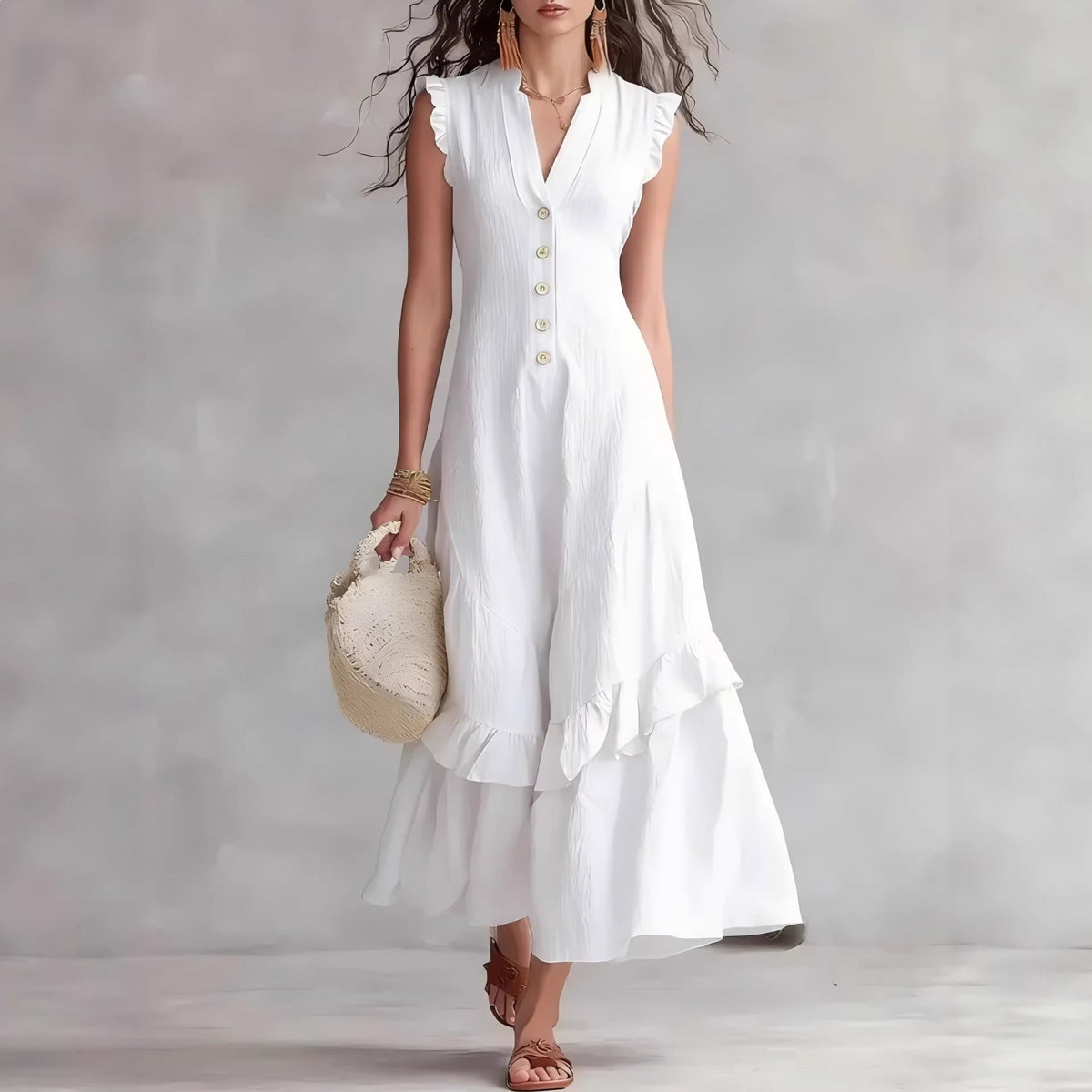 Valentina Ruffle Maxi Dress