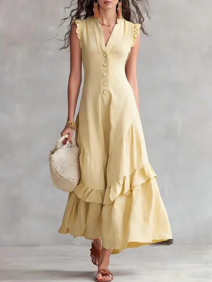 Valentina Ruffle Maxi Dress