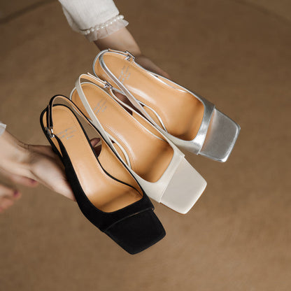 Moria Genuine Leather Slingback Sandals