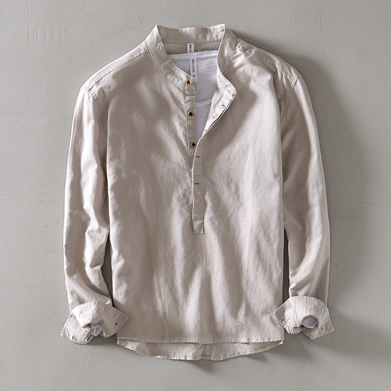 Kyoto Henley Linen Shirt