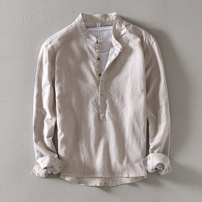 Kyoto Henley Linen Shirt