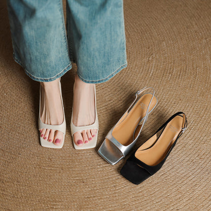 Moria Genuine Leather Slingback Sandals