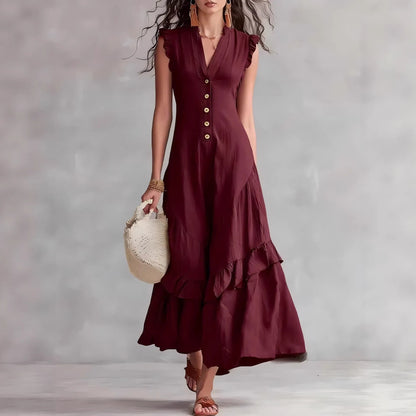 Valentina Ruffle Maxi Dress