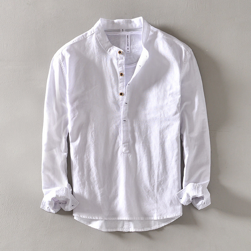 Kyoto Henley Linen Shirt