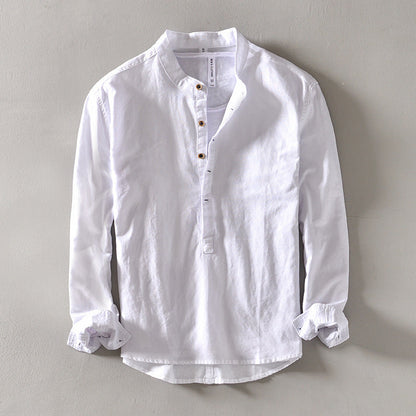 Kyoto Henley Linen Shirt
