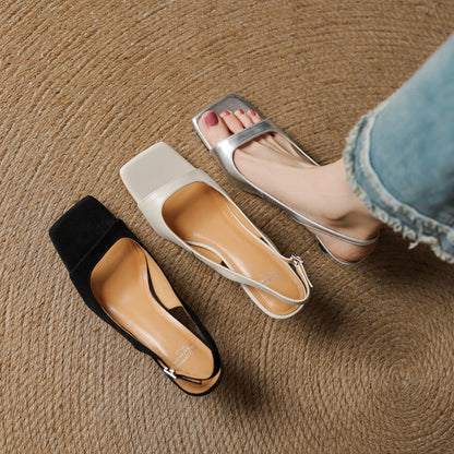 Moria Genuine Leather Slingback Sandals