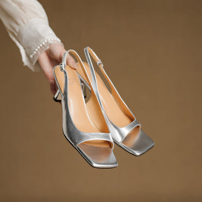 Moria Genuine Leather Slingback Sandals