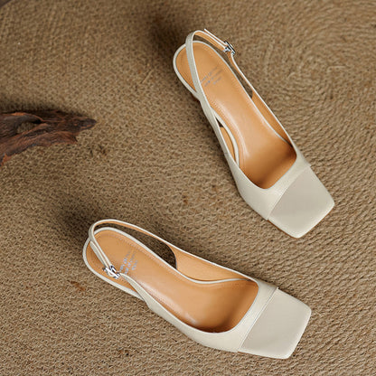 Moria Genuine Leather Slingback Sandals