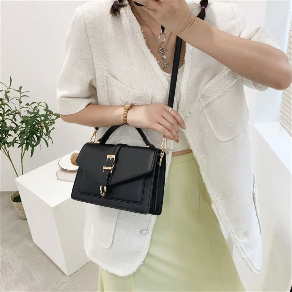 Genuine Leather Shoulder Bag for Women – Classic Everyday Handbag | Lina