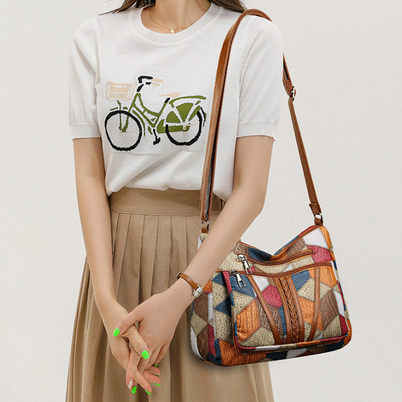 Genuine Leather Shoulder Bag for Women – Compact Everyday Crossbody Bag