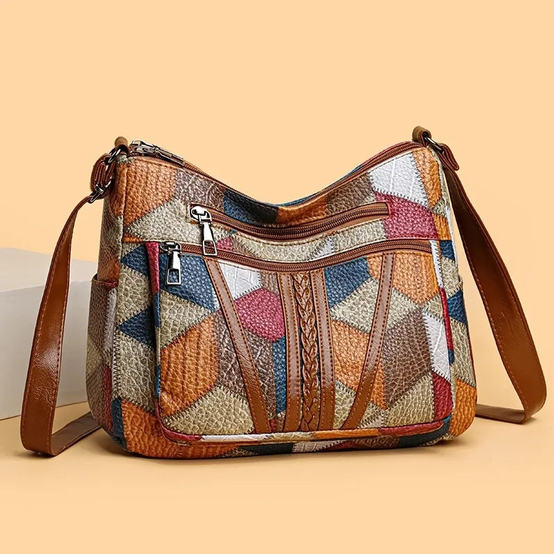 Genuine Leather Shoulder Bag for Women – Compact Everyday Crossbody Bag