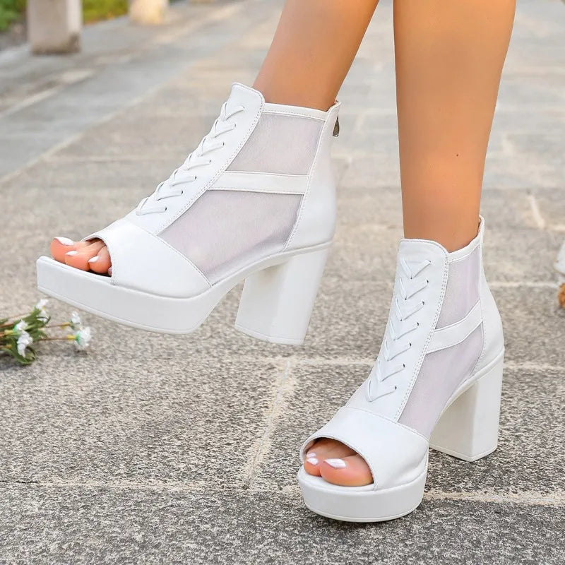 Mesh Heels