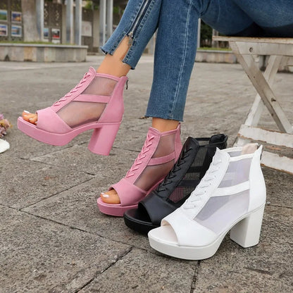 Mesh Heels