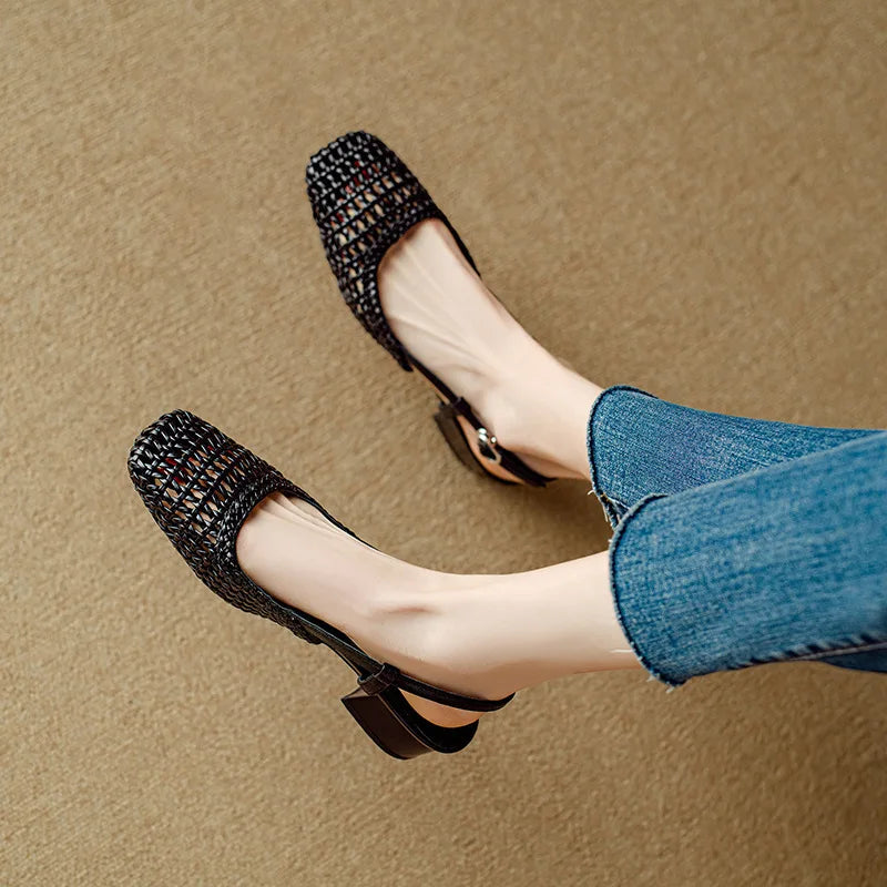 Mid Heel Sandals