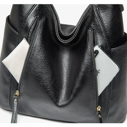 Genuine Leather Handbag for Women – Elegant Spacious Shoulder Bag