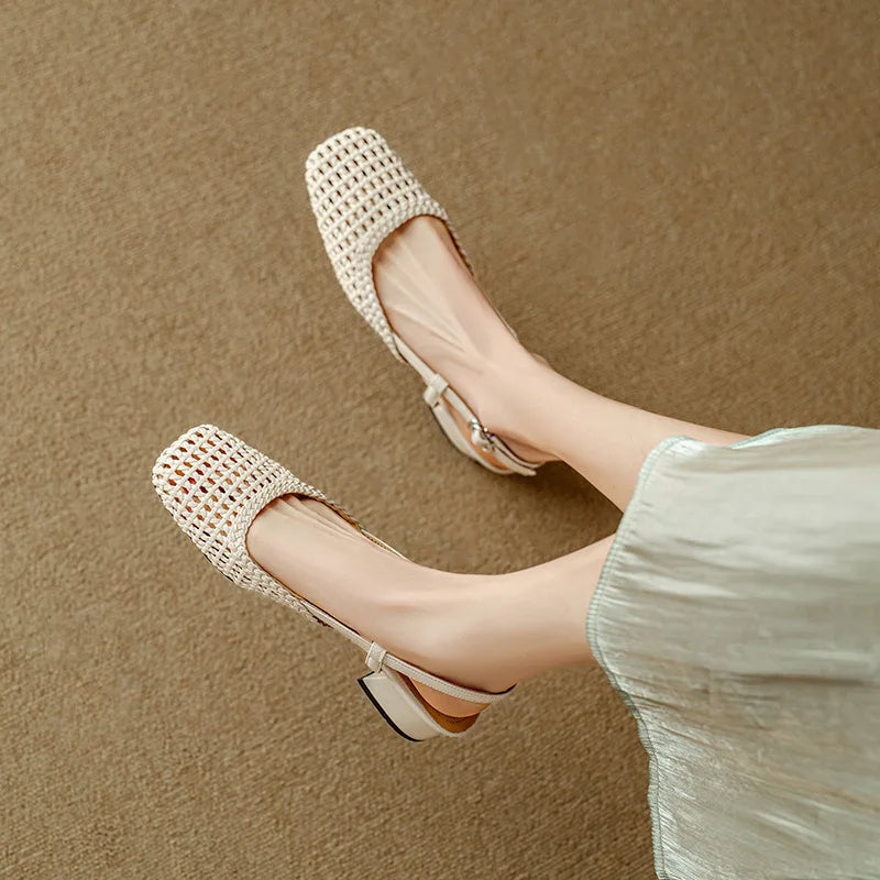 Mid Heel Sandals