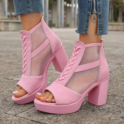 Mesh Heels