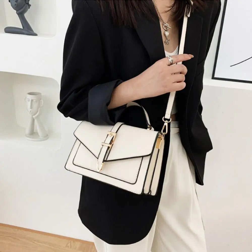 Genuine Leather Shoulder Bag for Women – Classic Everyday Handbag | Lina