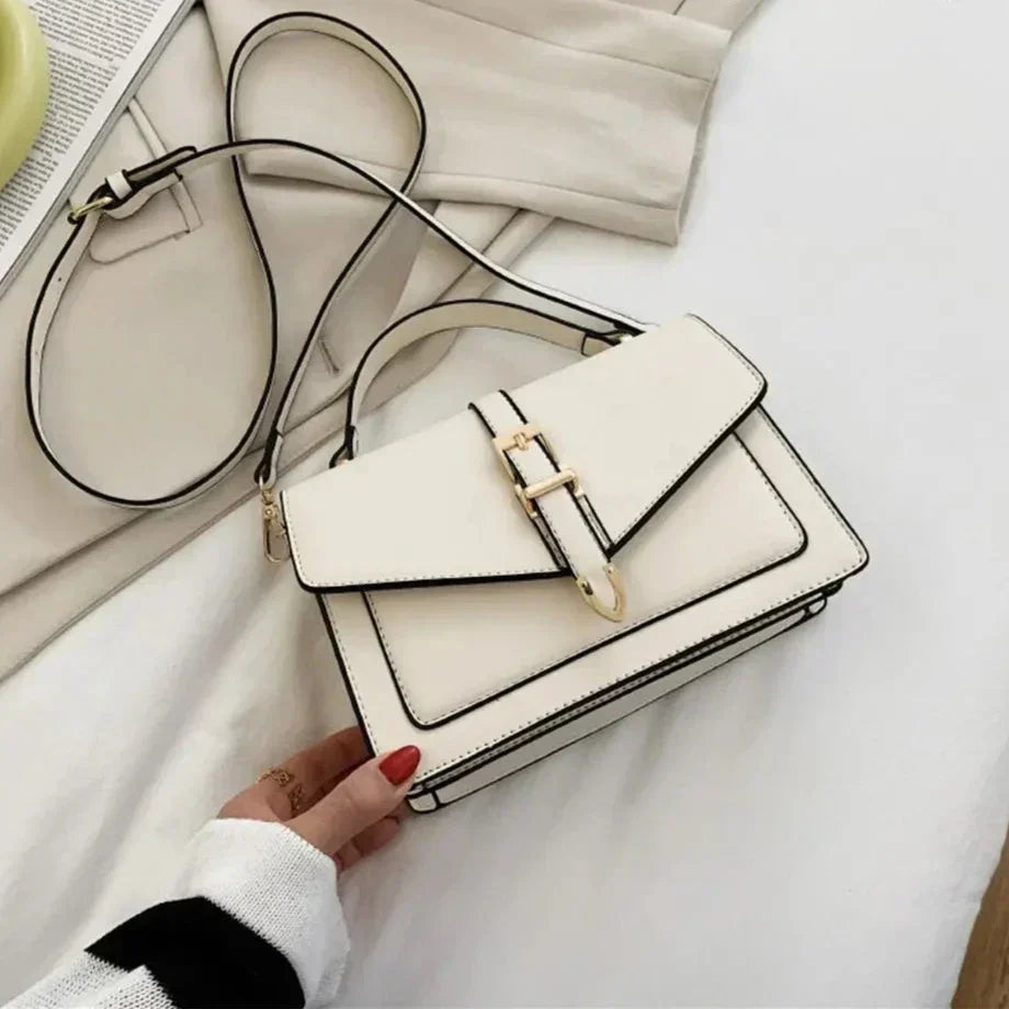 Genuine Leather Shoulder Bag for Women – Classic Everyday Handbag | Lina