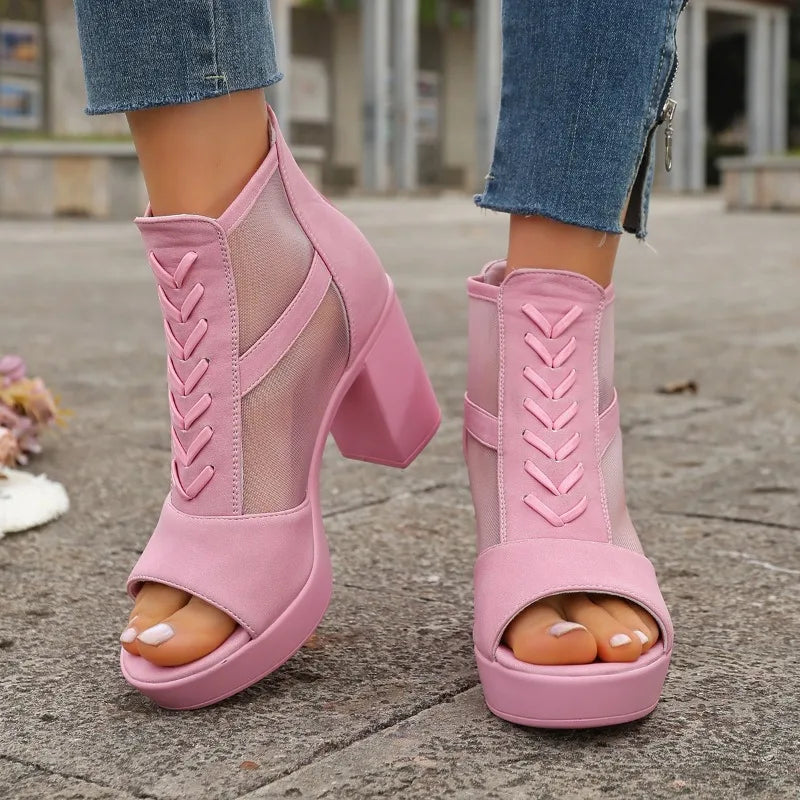 Mesh Heels