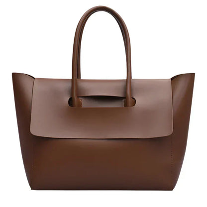 Vegan Leather Tote Bag for Women – Retro Shopper Bag
