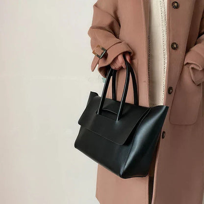 Vegan Leather Tote Bag for Women – Retro Shopper Bag