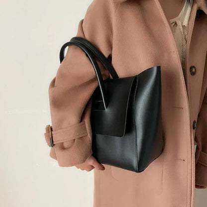 Vegan Leather Tote Bag for Women – Retro Shopper Bag
