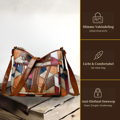 Genuine Leather Shoulder Bag for Women – Compact Everyday Crossbody Bag