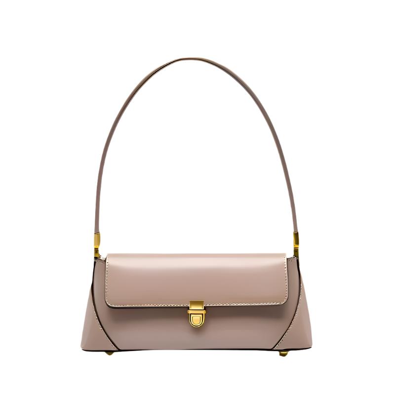 Genuine Calf Leather Handbag for Women – Compact Shoulder Bag