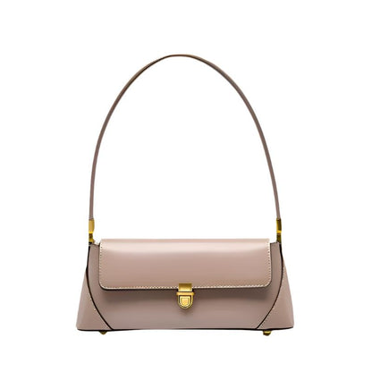 Genuine Calf Leather Handbag for Women – Compact Shoulder Bag