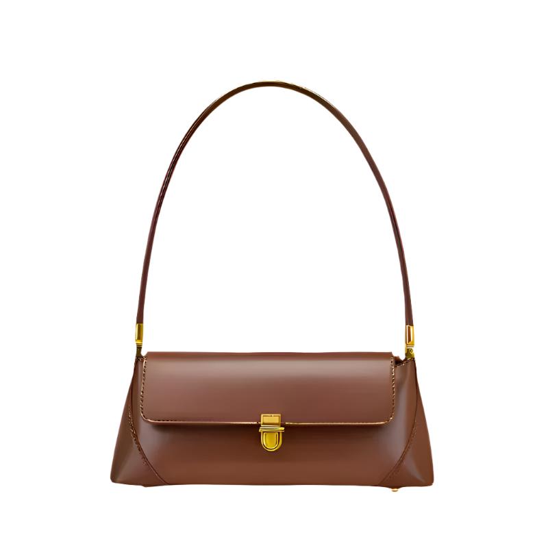 Genuine Calf Leather Handbag for Women – Compact Shoulder Bag