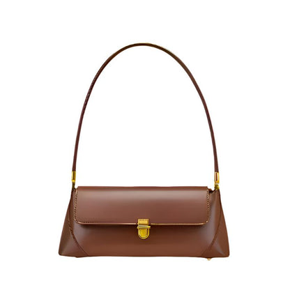 Genuine Calf Leather Handbag for Women – Compact Shoulder Bag