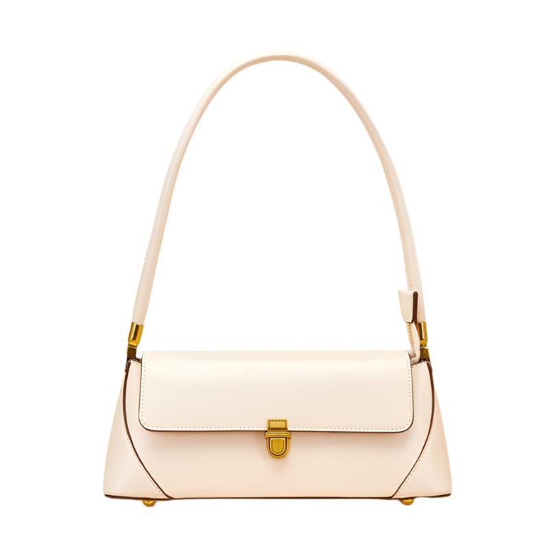 Genuine Calf Leather Handbag for Women – Compact Shoulder Bag