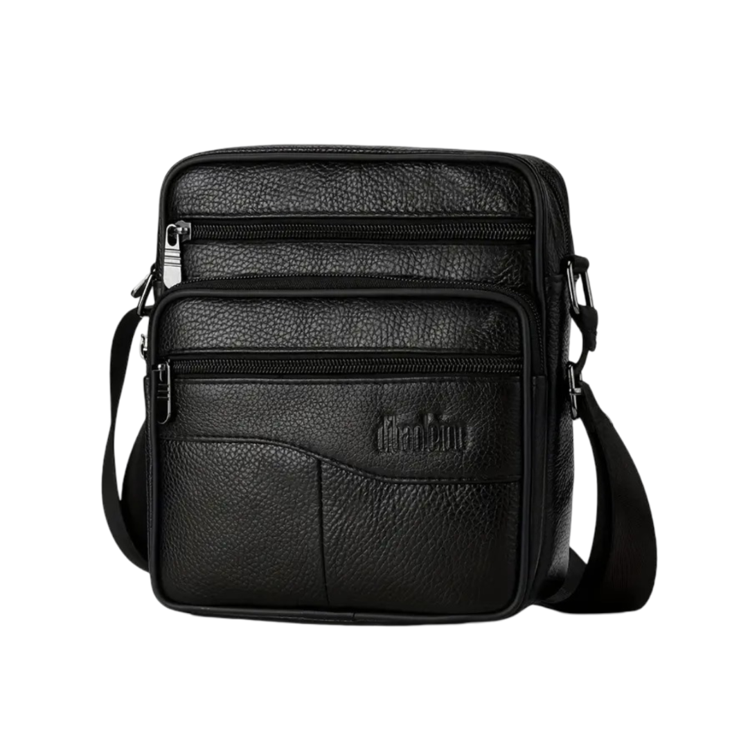 Genuine Leather Shoulder Bag for Men – Multifunctional Work & Travel Bag