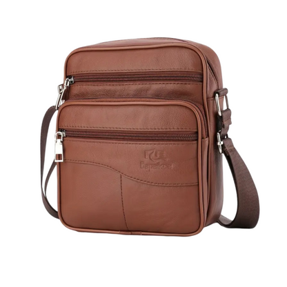 Genuine Leather Shoulder Bag for Men – Multifunctional Work & Travel Bag