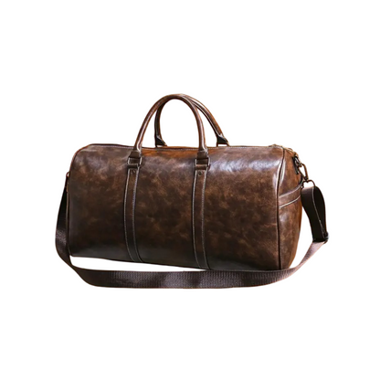 Genuine Leather Weekend Travel Bag – Spacious Holdall