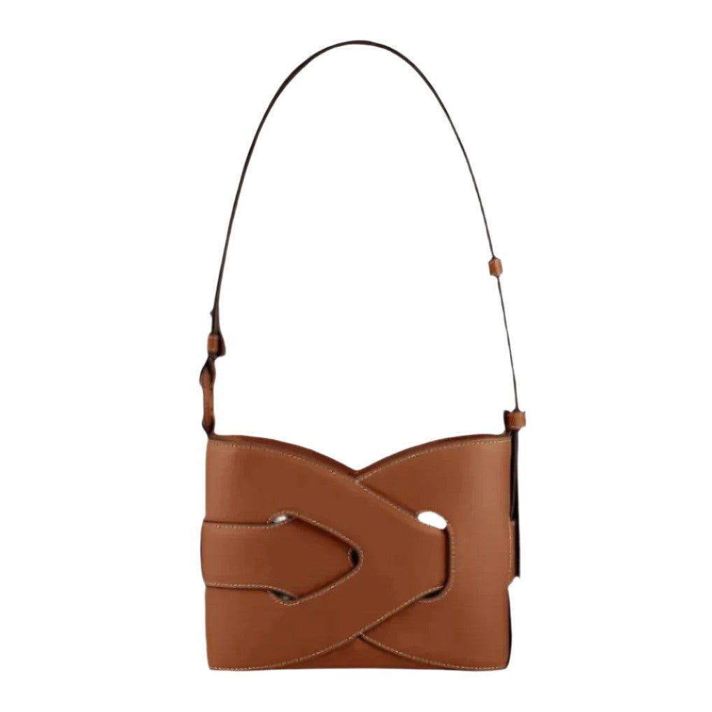 Genuine Italian Leather Handbag for Women – Structured Shoulder Bag