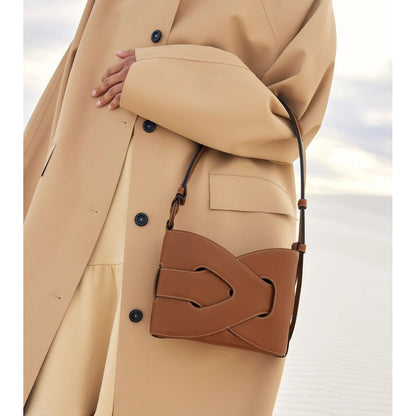 Genuine Italian Leather Handbag for Women – Structured Shoulder Bag