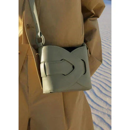 Genuine Italian Leather Handbag for Women – Structured Shoulder Bag