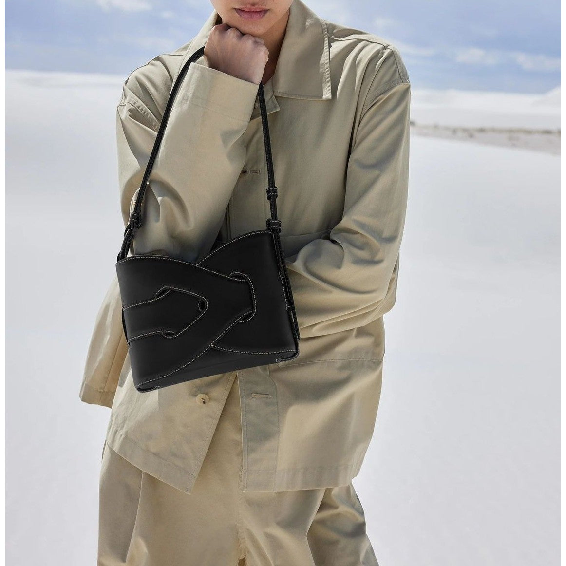 Genuine Italian Leather Handbag for Women – Structured Shoulder Bag