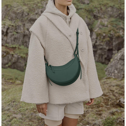 Genuine Calf Leather Cloud Bag for Women – Soft Shoulder Bag