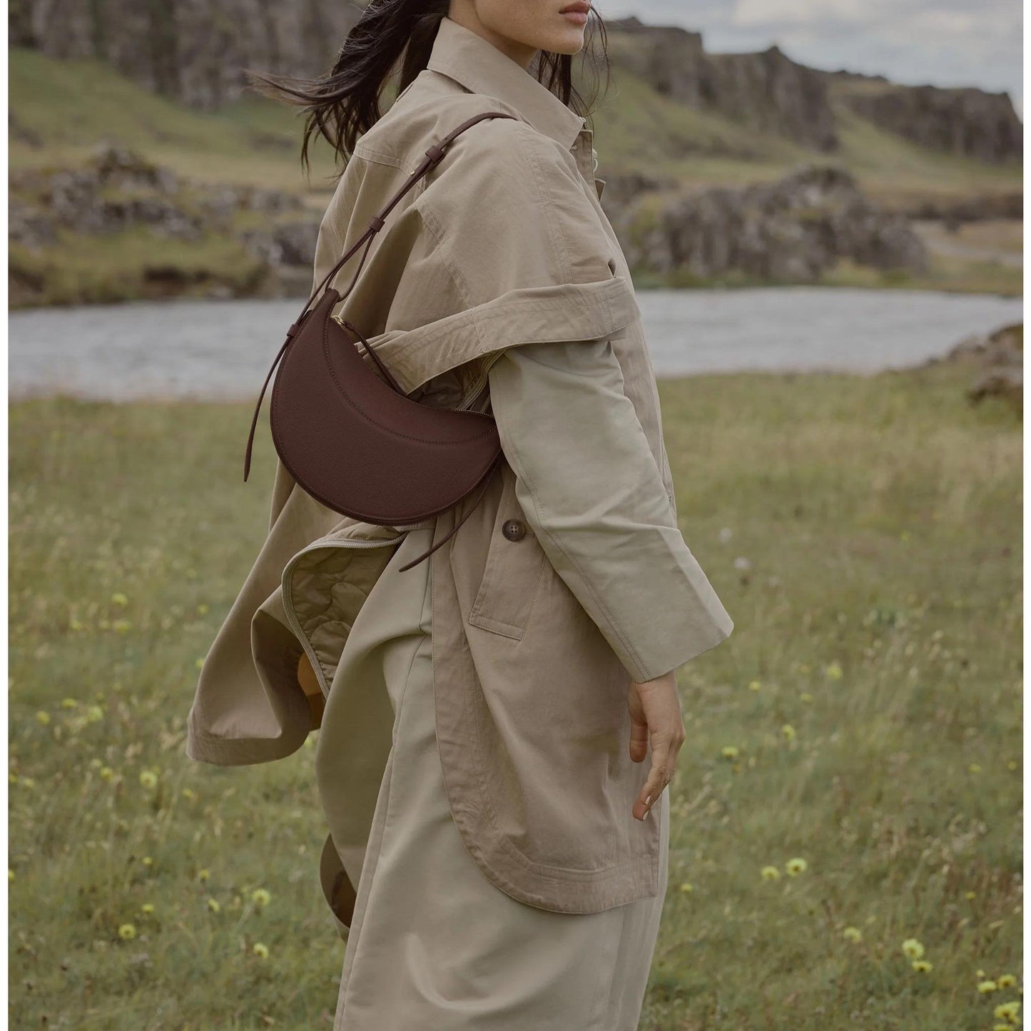 Genuine Calf Leather Cloud Bag for Women – Soft Shoulder Bag